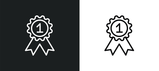 first icon isolated in white and black colors. first outline vector icon from startup stategy and collection for web, mobile apps and ui.