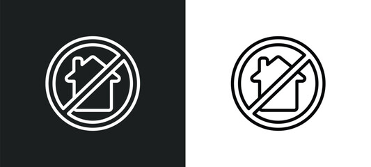 homeless icon isolated in white and black colors. homeless outline vector icon from social media marketing collection for web, mobile apps and ui.