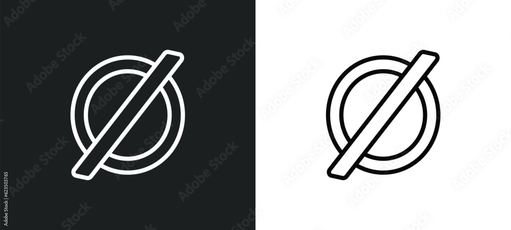 Poster empty icon isolated in white and black colors. empty outline vector icon from signs collection for w