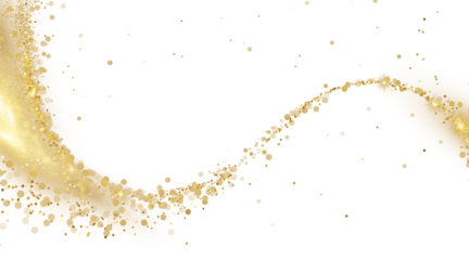 Gold Glitter shiny swirl