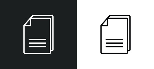 copying icon isolated in white and black colors. copying outline vector icon from signs collection for web, mobile apps and ui.