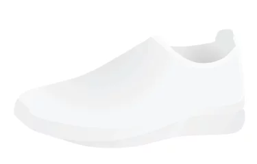Keuken spatwand met foto White fashion shoe. vector illustration © marijaobradovic