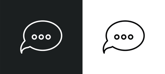 speech bubble black icon isolated in white and black colors. speech bubble black outline vector icon from shapes collection for web, mobile apps and ui.