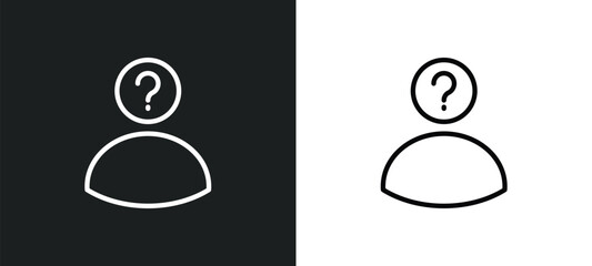 character icon isolated in white and black colors. character outline vector icon from shapes collection for web, mobile apps and ui.