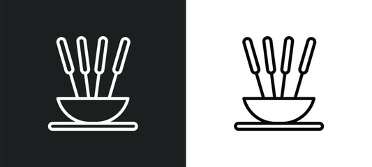 incense icon isolated in white and black colors. incense outline vector icon from religion collection for web, mobile apps and ui.