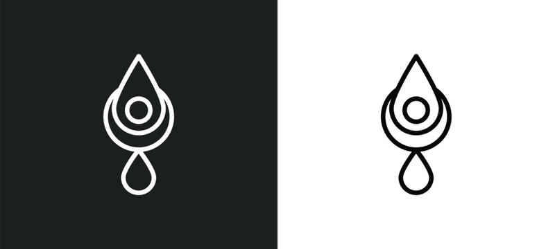 bindi icon isolated in white and black colors. bindi outline vector icon from religion collection for web, mobile apps and ui.