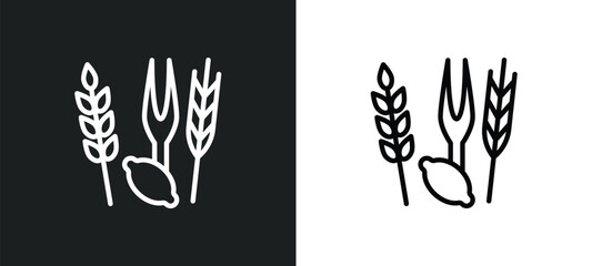 four species icon isolated in white and black colors. four species outline vector icon from religion collection for web, mobile apps and ui.