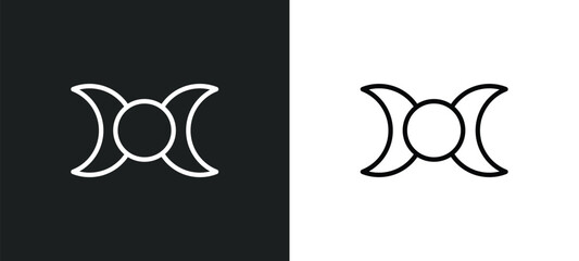 goddess icon isolated in white and black colors. goddess outline vector icon from religion collection for web, mobile apps and ui.