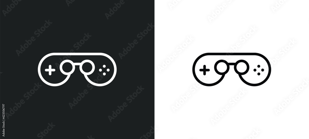Poster console icon isolated in white and black colors. console outline vector icon from seo collection for