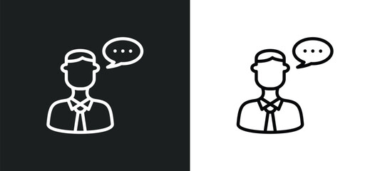 seo consulting icon isolated in white and black colors. seo consulting outline vector icon from programming collection for web, mobile apps and ui.
