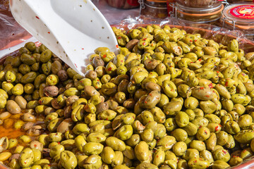 olives in a market