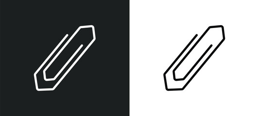 office clip icon isolated in white and black colors. office clip outline vector icon from other collection for web, mobile apps and ui.