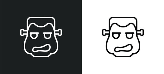monster icon isolated in white and black colors. monster outline vector icon from other collection for web, mobile apps and ui.