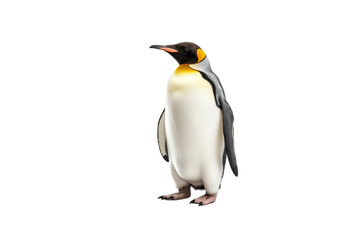 Fototapeta na wymiar Penguin Isolated on Transparent Background. Generative AI