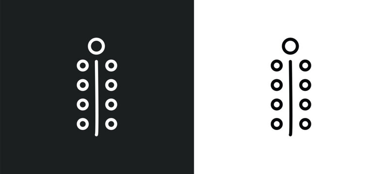 mimosa icon isolated in white and black colors. mimosa outline vector icon from nature collection for web, mobile apps and ui.
