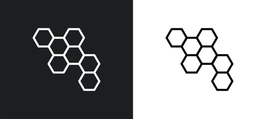 Obraz premium chemical structure icon isolated in white and black colors. chemical structure outline vector icon from nature collection for web, mobile apps and ui.