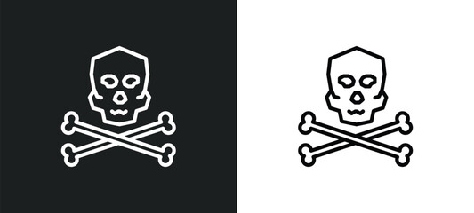 death icon isolated in white and black colors. death outline vector icon from nature collection for web, mobile apps and ui.