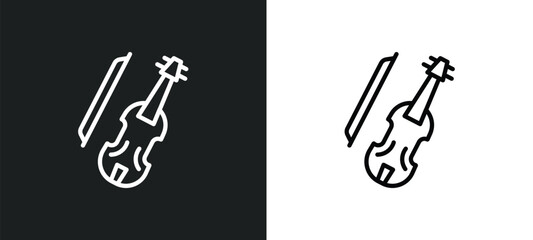 cello icon isolated in white and black colors. cello outline vector icon from music and media collection for web, mobile apps and ui. © Farahim