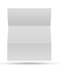 blank white paper on white background