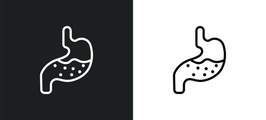 Fototapeta premium stoh icon isolated in white and black colors. stoh outline vector icon from medical collection for web, mobile apps and ui.
