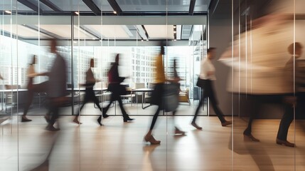 A bustling coworking space is vividly depicted. Networking, and independent work, symbolizing the dynamic, flexible, and innovative modern work environment. Generative AI