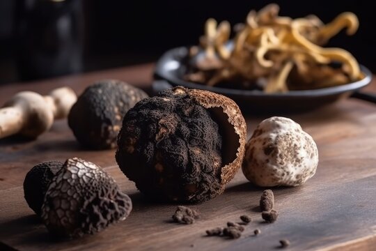 Harvest organic truffles in the kitchen.
