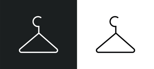 checkroom icon isolated in white and black colors. checkroom outline vector icon from hotel and restaurant collection for web, mobile apps and ui.