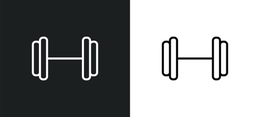 gym icon isolated in white and black colors. gym outline vector icon from health and medical collection for web, mobile apps and ui.