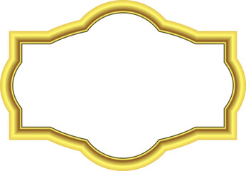 Rectangle Frame Gold picture frame luxury golden frame gold border Golden vector vintage frames retro badges branches framework banner decoration decorative frame element ribbon isolated background 