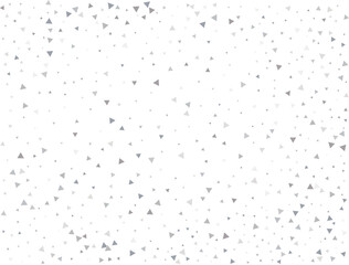 Birthday Silver Triangular Confetti