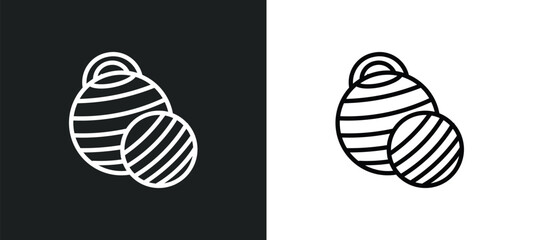 pilates ball icon isolated in white and black colors. pilates ball outline vector icon from gym and fitness collection for web, mobile apps and ui.