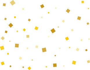 Golden Squares Confetti