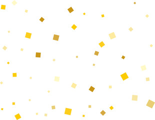 Golden Squares Confetti