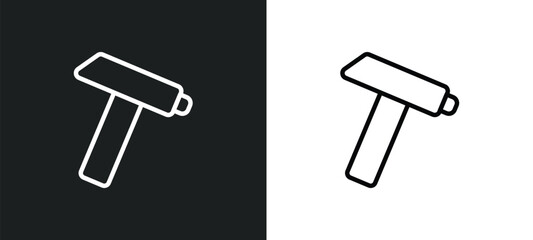 nail puller icon isolated in white and black colors. nail puller outline vector icon from general collection for web, mobile apps and ui.