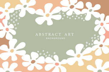 Trendy abstract art templates. Vector fashion backgrounds.