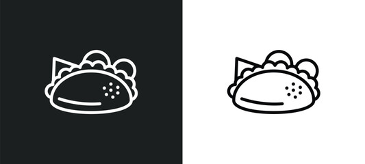 mexican icon isolated in white and black colors. mexican outline vector icon from food collection. thin collection for web, mobile apps and ui.