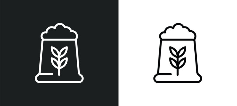 fodder icon isolated in white and black colors. fodder outline vector icon from food collection for web, mobile apps and ui.