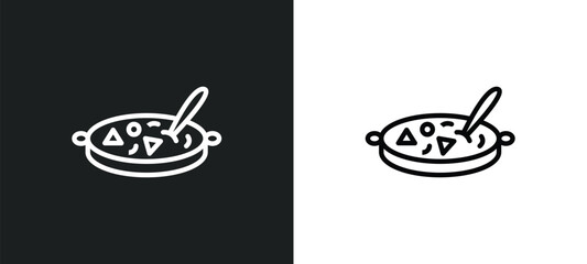 luosifen icon isolated in white and black colors. luosifen outline vector icon from food collection for web, mobile apps and ui.