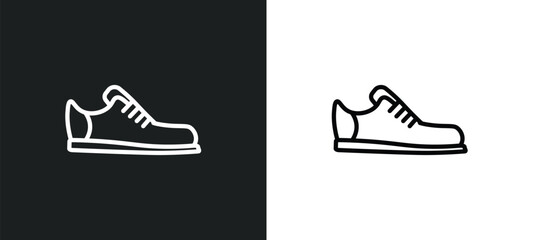 footwear icon isolated in white and black colors. footwear outline vector icon from fashion collection for web, mobile apps and ui.