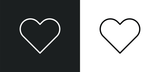 love icon isolated in white and black colors. love outline vector icon from education collection for web, mobile apps and ui.