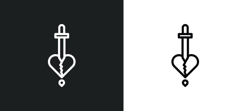 romeo and juliet icon isolated in white and black colors. romeo and juliet outline vector icon from education collection for web, mobile apps ui.