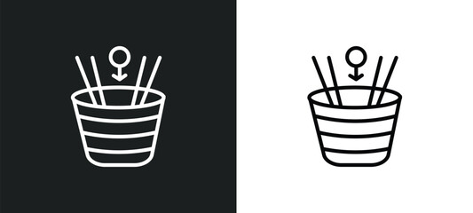 spacetime curvature icon isolated in white and black colors. spacetime curvature outline vector icon from education collection for web, mobile apps and ui.