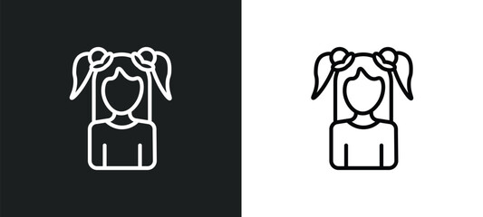 kid icon isolated in white and black colors. kid outline vector icon from education collection for web, mobile apps and ui.