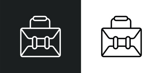 case icon isolated in white and black colors. case outline vector icon from education collection for web, mobile apps and ui.