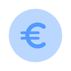 euro duotone icon