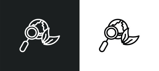 ecologism icon isolated in white and black colors. ecologism outline vector icon from ecology collection for web, mobile apps and ui.