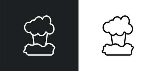 geyser icon isolated in white and black colors. geyser outline vector icon from ecology collection for web, mobile apps and ui.