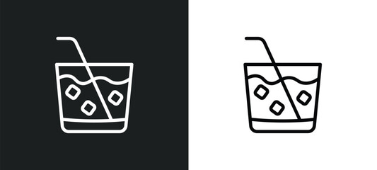 caipirinha icon isolated in white and black colors. caipirinha outline vector icon from drinks collection for web, mobile apps and ui.