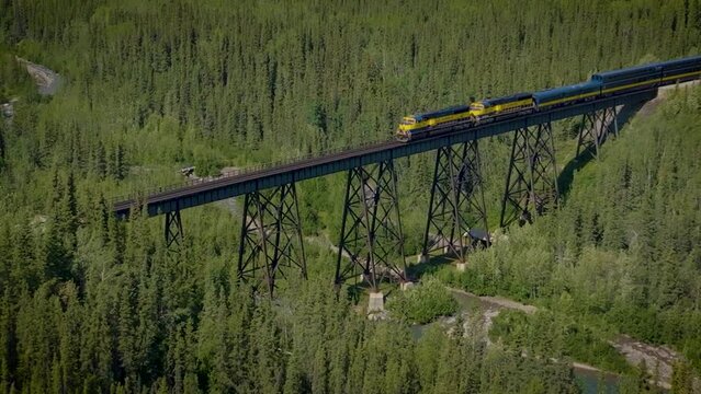 Alaska Railroad Train &mdash; Pathway to Adventure