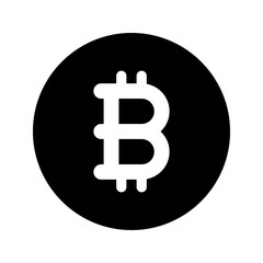 bitcoin glyph icon